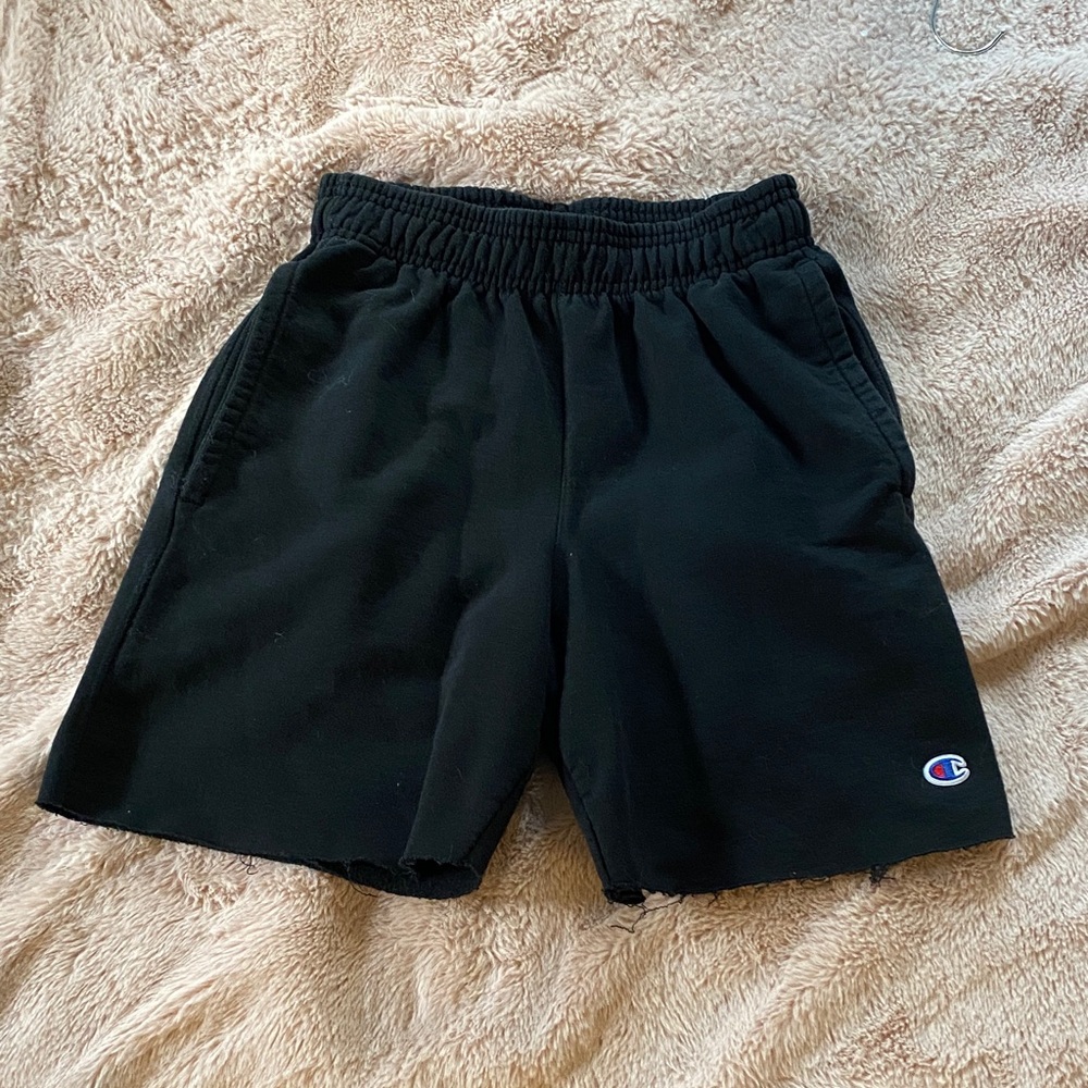 Champion Jet Black Sweat Shorts